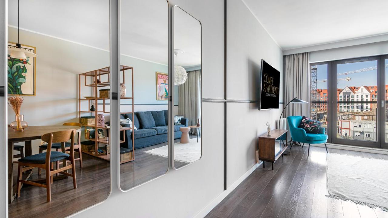 Waterlane W Oknami Na Rzeke - Marina View - Comfy Apartments Gdansk Dış mekan fotoğraf